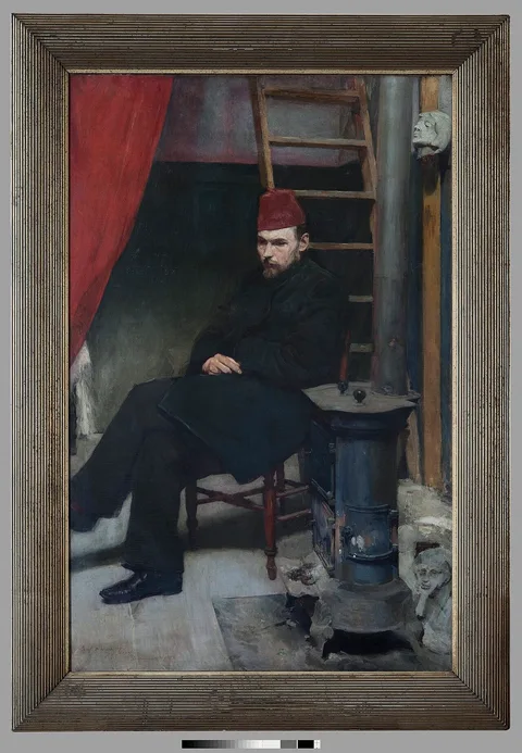 Józef Mehoffer, Portrait of sculptor Konstanty Laszczka.