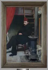 Józef Mehoffer, Portrait of sculptor Konstanty Laszczka.