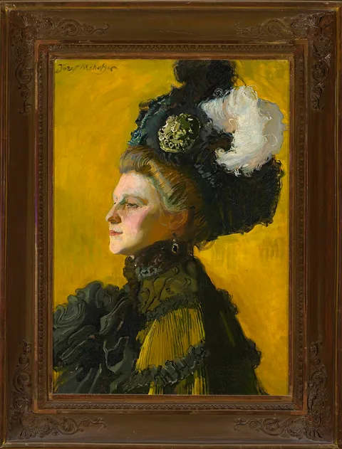 Józef Mehoffer, Portrait of artist's wife, Jadwiga (nee Janakowska)