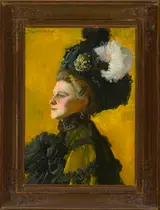 Józef Mehoffer, Portrait of artist's wife, Jadwiga (nee Janakowska)