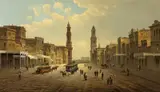 Karl Kaufmann, Urban Street Scene (King William Street, Adelaide)