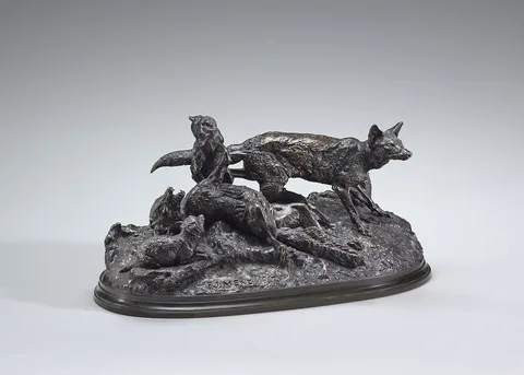 Pierre-Jules Mêne, A Family of Foxes