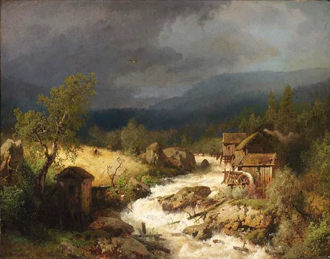 Hermann Herzog, Mill on a Torrent