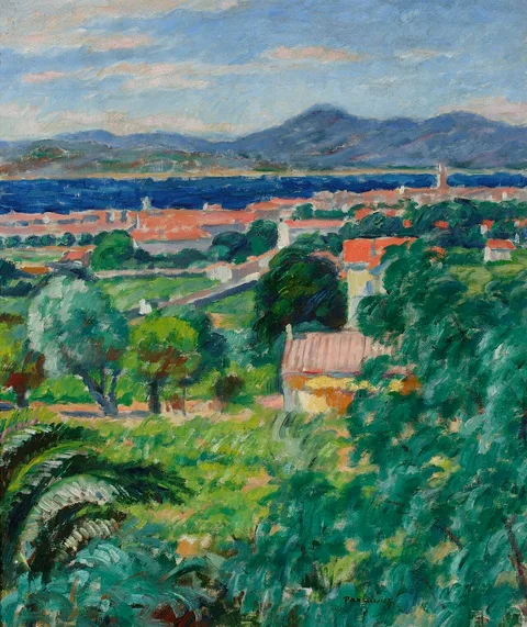 Józef Pankiewicz, Landscape of Saint-Tropez.