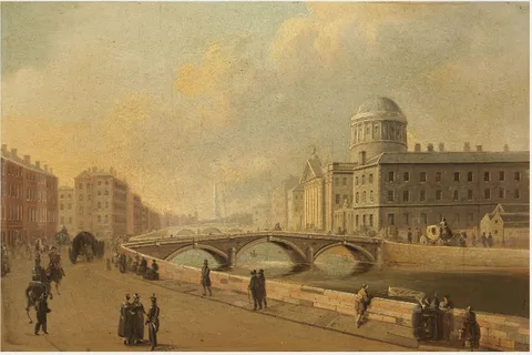 William Sadler II, A view of the Four Courts and Richmond Bridge