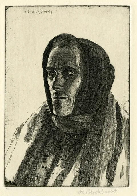 Gerald Brockhurst, A Connemara Peasant