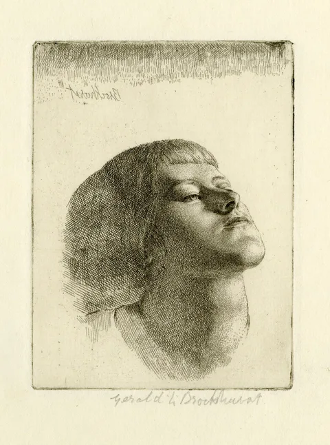 Gerald Brockhurst, Head of a Girl