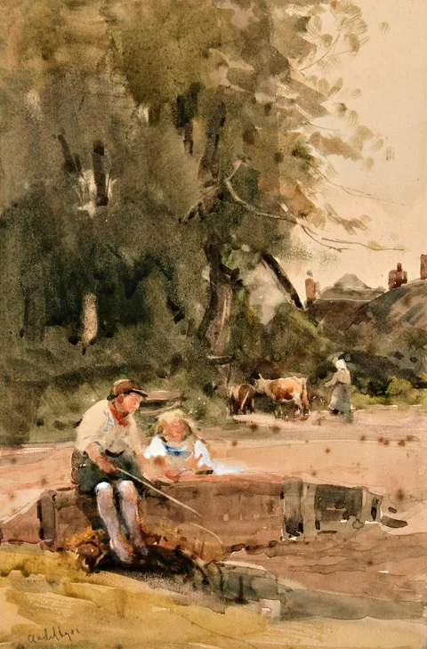 Claude Hayes, The Young Angler