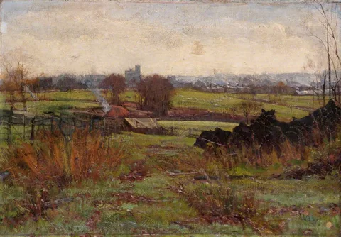Claude Hayes, Finchley Road Fields, Hampstead