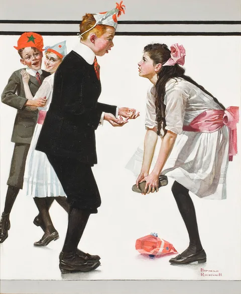 Norman Rockwell, Children Dancing at a Party