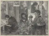 Adolph von Menzel, Japanese Artist at Work
