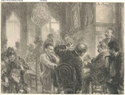 Adolph von Menzel, The Card Game