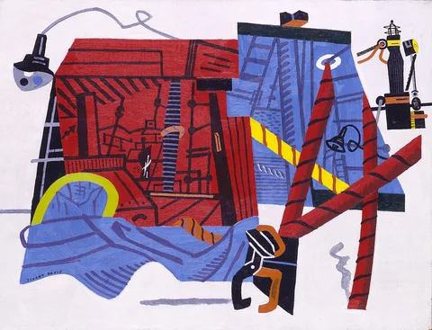 Stuart Davis, Waterfront Landscape