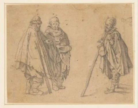 Jacques Callot, Twee studies van bedelaars