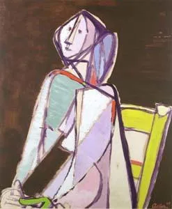 Jankel Adler, The Seated Figure