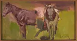 Włodzimierz Tetmajer, Two horses, sketch