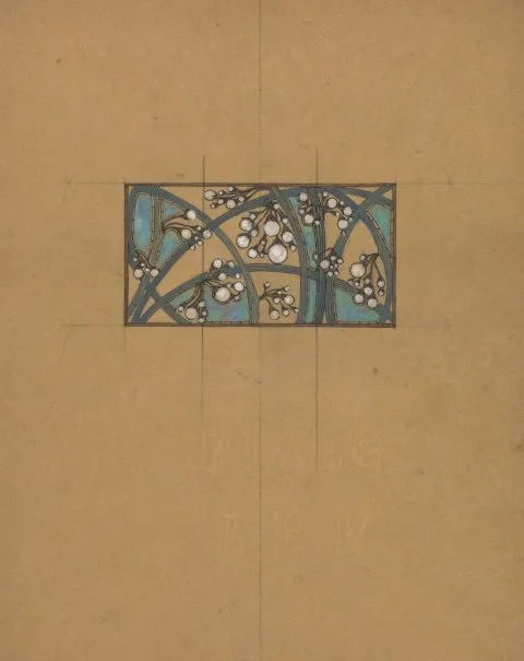 René Lalique, Design for the Plaque of a Collier-de-chien