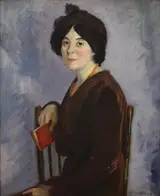 John Sloan, Henrietta with Red Book