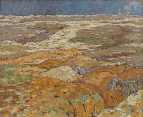 A. Y. Jackson, Trenches Near Angres