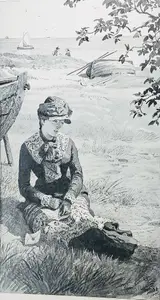 Hans Gude, Woman Reading a Letter