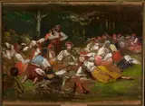 Wincenty Wodzinowski, Sketch for “Harvesters resting”