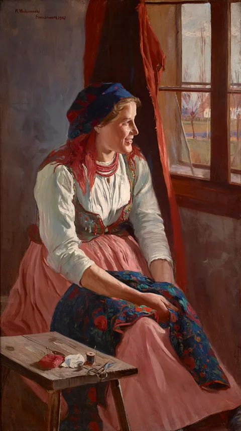 Wincenty Wodzinowski, Girl at the Window