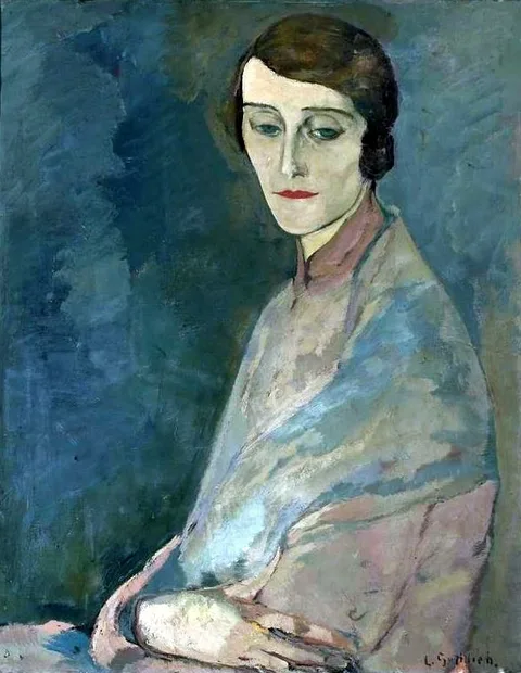 Leopold Gottlieb, Portrait of a woman (Portrait of Mrs. Woroniecka).