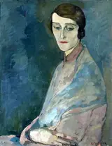 Leopold Gottlieb, Portrait of a woman (Portrait of Mrs. Woroniecka).