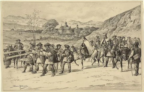 Tadeusz Rybkowski, Hutsul Wedding.