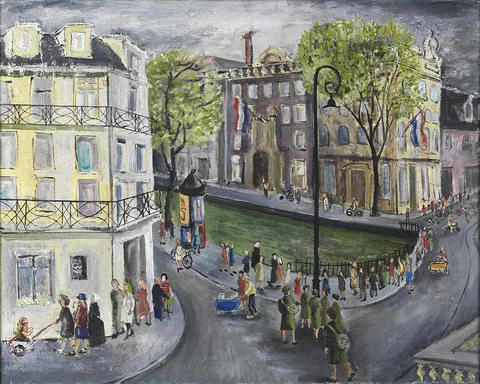Molly Lamb Bobak, CWACS on Leave in Amsterdam, September 1945