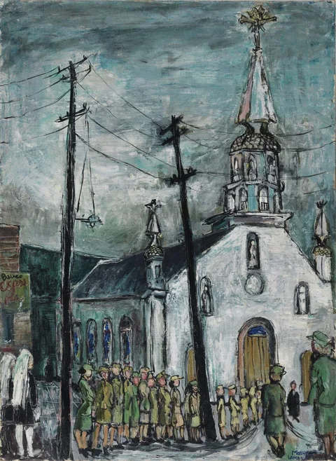 Molly Lamb Bobak, Roman Catholic Church Parade, Ottawa
