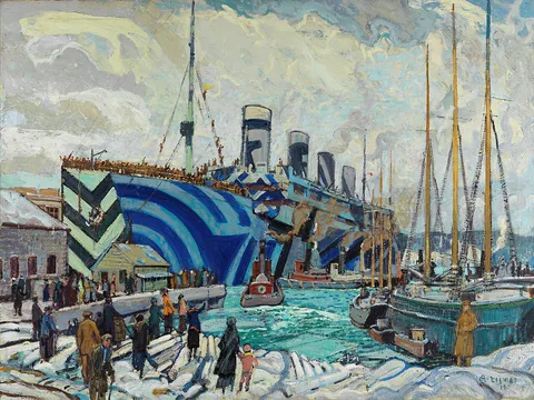 Arthur Lismer, Olympic with Returned Soldiers