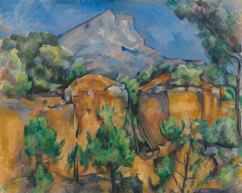 Paul Cézanne, Mountains Mont Sainte-Victoire Seen from the Bibémus Quarry