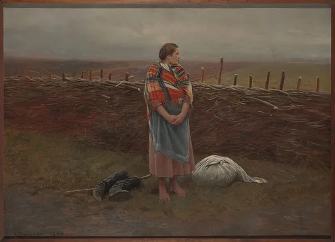 Antoni Piotrowski, Homeless (Country girl at the fence).