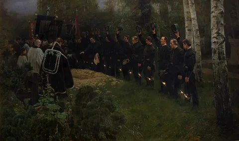 Piotr Stachiewicz, Miner's Funeral