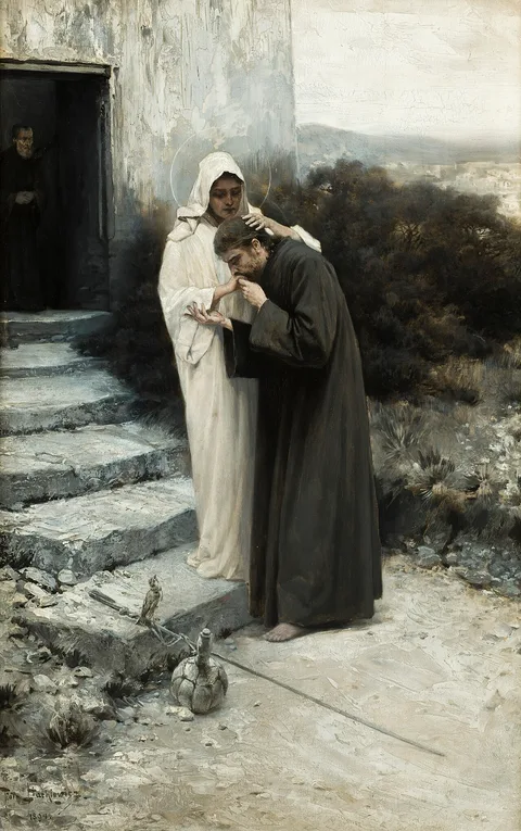 Piotr Stachiewicz, Our Lady Says Farewell to Christ. The Cycle "Legend of Our Lady"