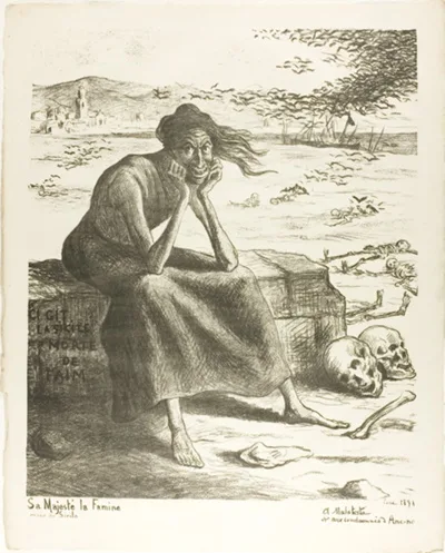 Maximilien Luce, Her Majesty Famine, Queen of Sicily