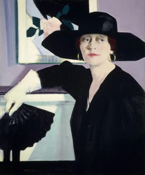 Francis Cadell, Portrait of a Lady in Black