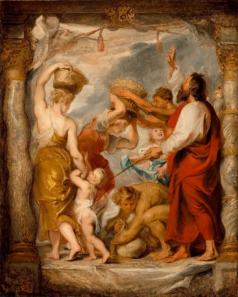 Peter Paul Rubens, The Israelites Gathering Manna in the Desert