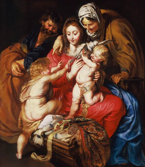 Peter Paul Rubens, The Holy Family with St. Elizabeth, St. John, and a Dove