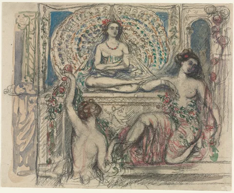 Charles Conder, The Throne of the Peacock