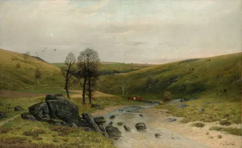 Antonín Chittussi, From the Valley of the River Doubravka (Doubravka Scenery in Twilight)