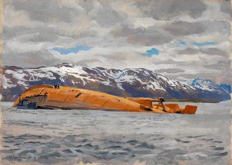Stephen Bone, The Wreck of the Tirpitz