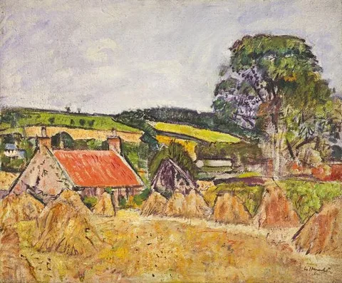 George Leslie Hunter, Stubble Field