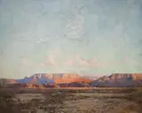 Robert Gwelo Goodman, The Karroo, Cape Of Good Hope At Evening
