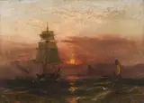 Robert Jobling, Sunset with Boats
