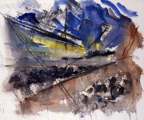 John Marin, Untitled (The Blue Sea)