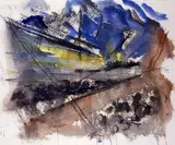 John Marin, Untitled (The Blue Sea)