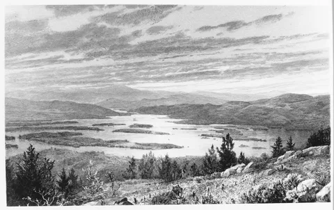William Trost Richards, Lake Squam from Red Hill
