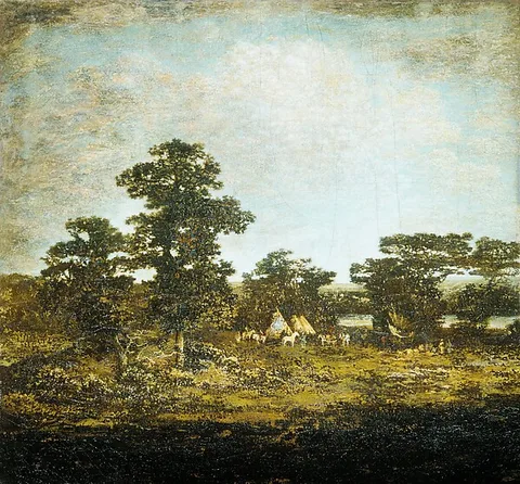 Ralph Albert Blakelock, An Indian Encampment